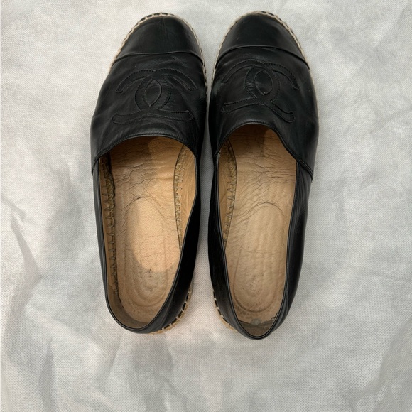 Chanel Espadrilles Lambskin. Black color. Size 40. Fair condition. - Picture 2 of 6